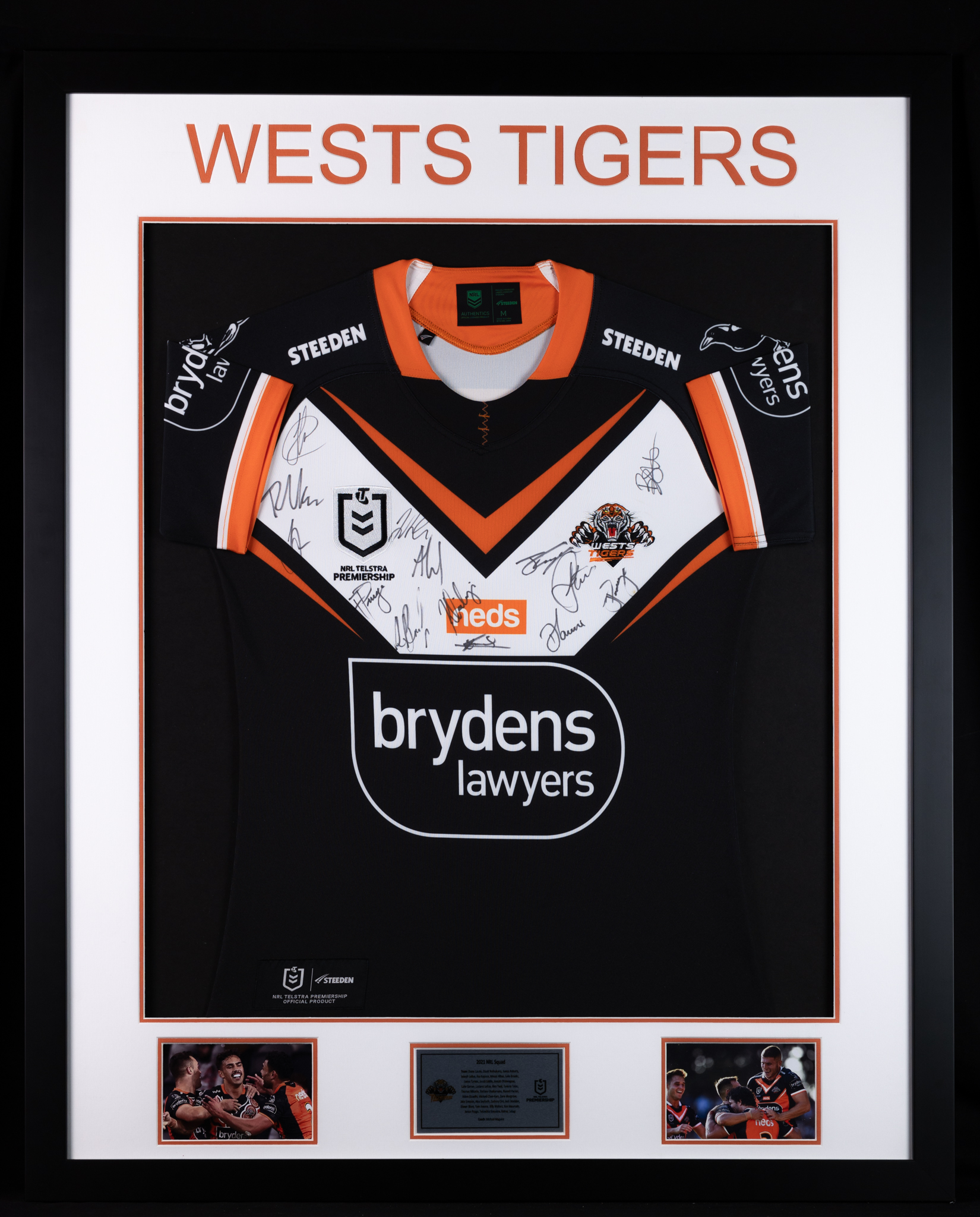 West tigers framed store jersey